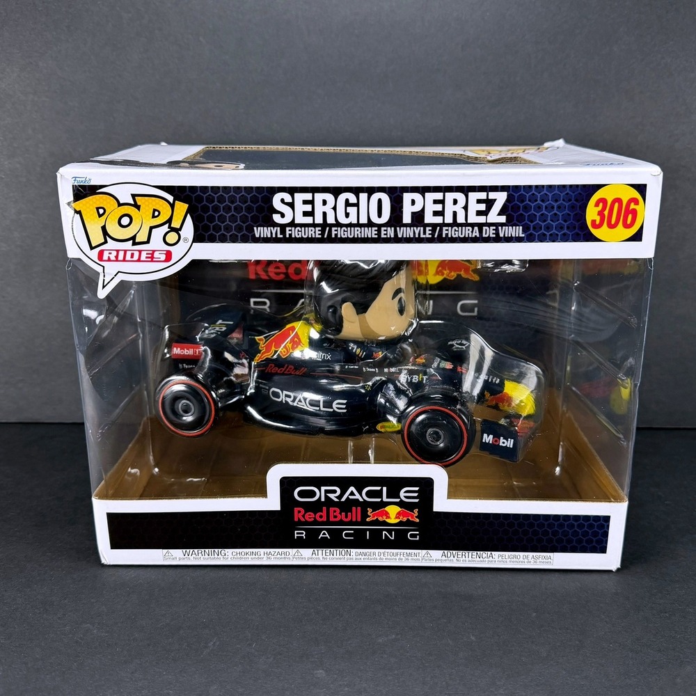 Funko Pop Rides Sergio Perez 306 Oracle Red Bull Racing F1 Vinyl Figure New